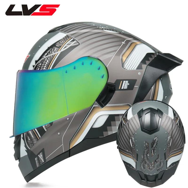 2022 Professional Full Face Racing Motorcycle Helmet Dual Lens Motocross Casque Double Visor Casque Moto Casco for M